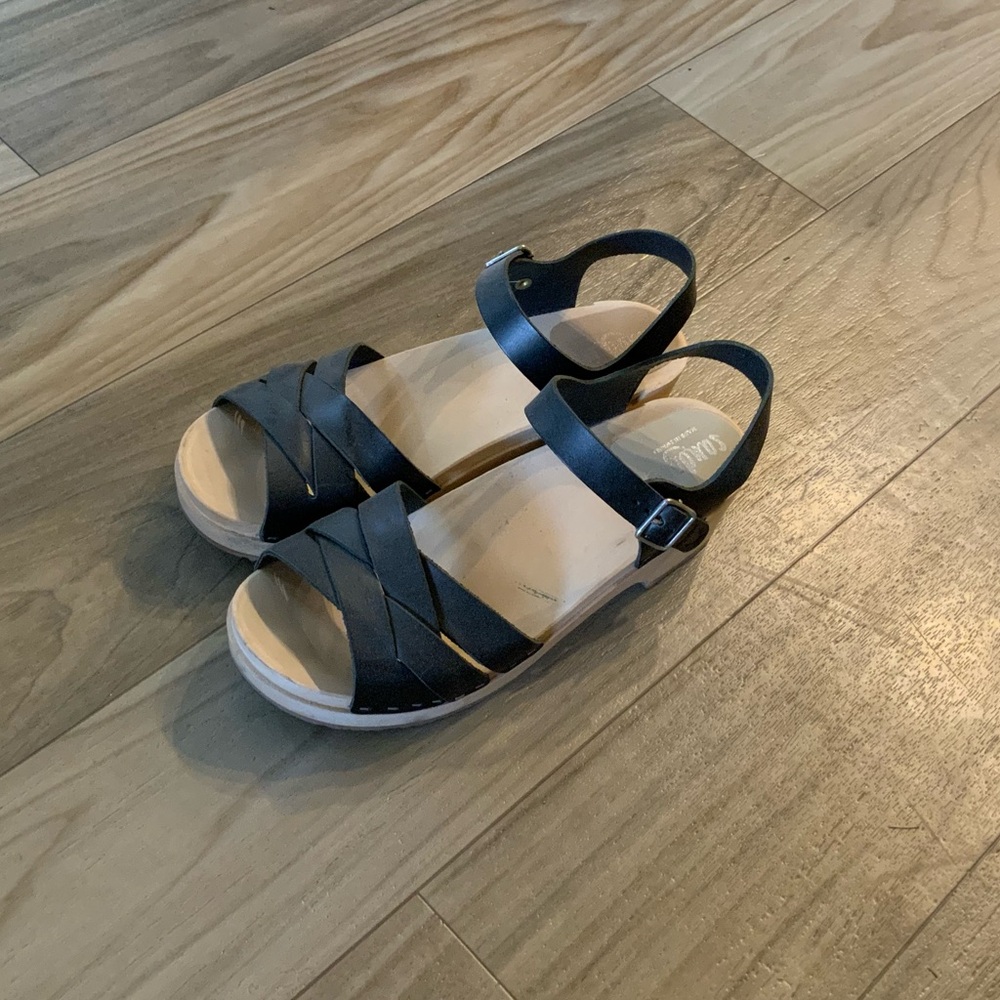 Sandgren Rio Grande Leather Clog Sandals Women Size 9.5 - Picture 3 of 7